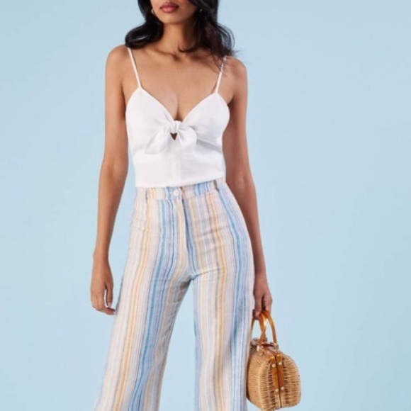 Reformation Strawberry top DewDrop spring linen - Picture 8 of 8